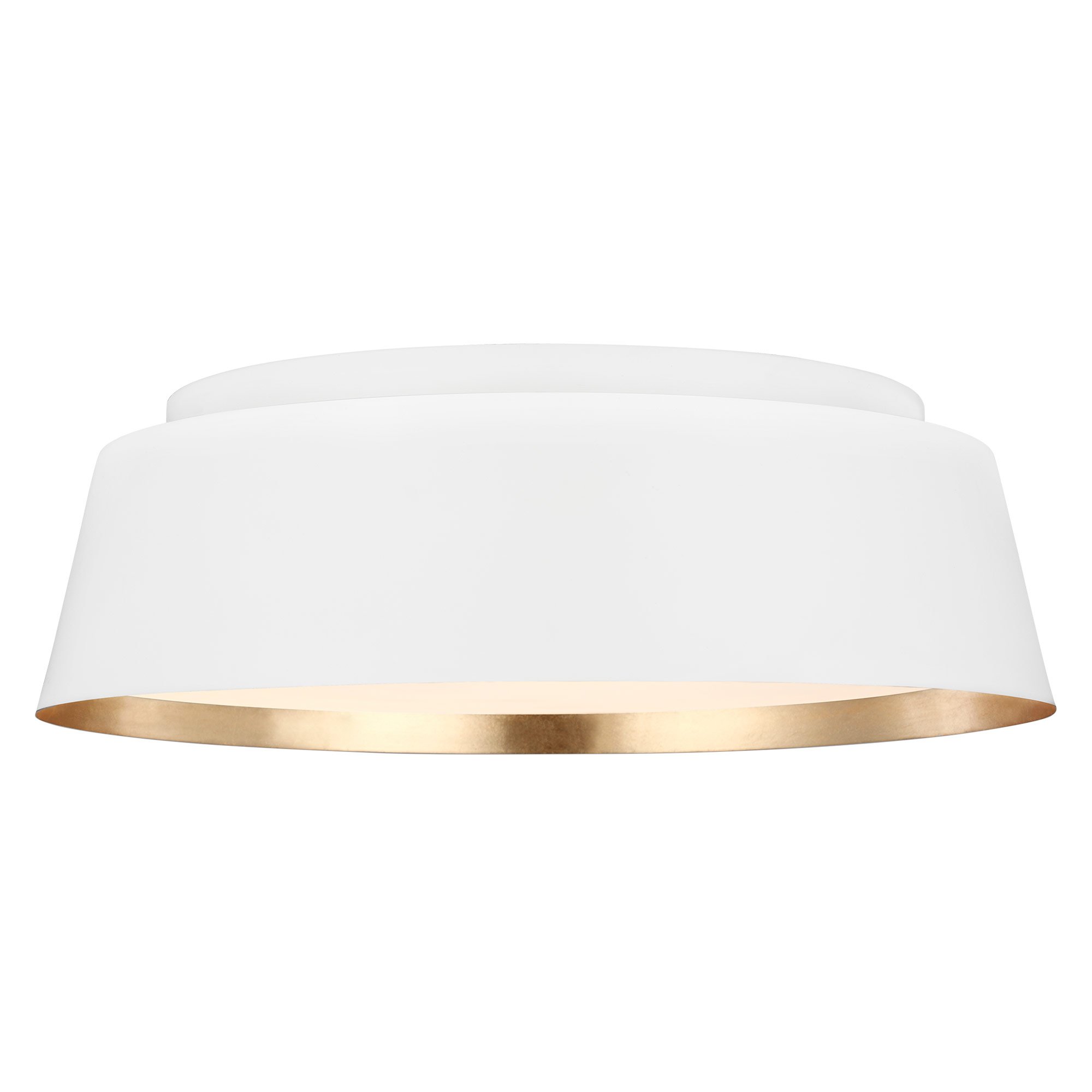 Asher Medium Flush Mount - Matte White Finish