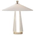 Load image into Gallery viewer, Asia Large LED Table Lamp - Satin Gold Nickel Finish
