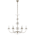 Load image into Gallery viewer, Aspra Medium Chandelier - Burnished Silver Leaf Finish
