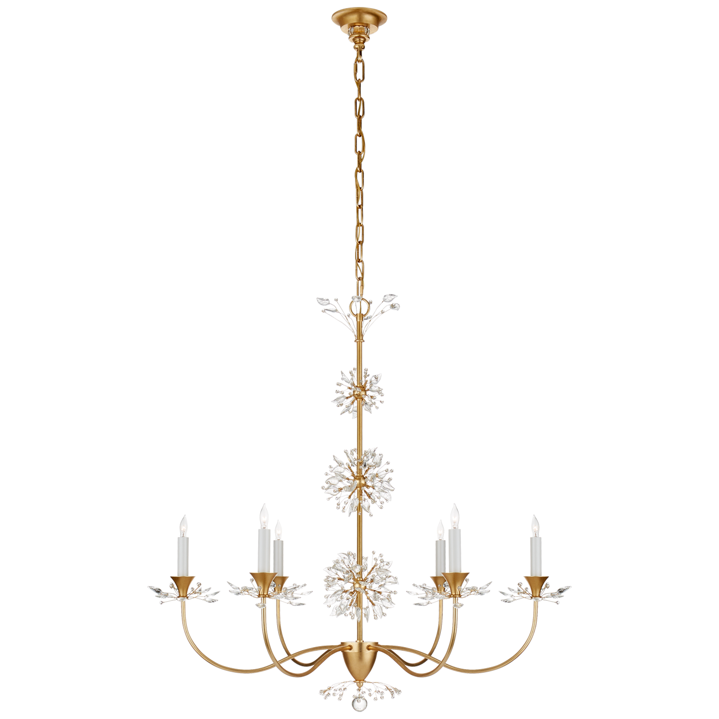 Aspra Medium Chandelier - Gild Finish