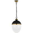 Load image into Gallery viewer, Aubry Pendant - Midnight Black/Burnished Brass Finish
