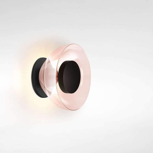 Aura LED Wall Sconce - Black Plate Copper Glass