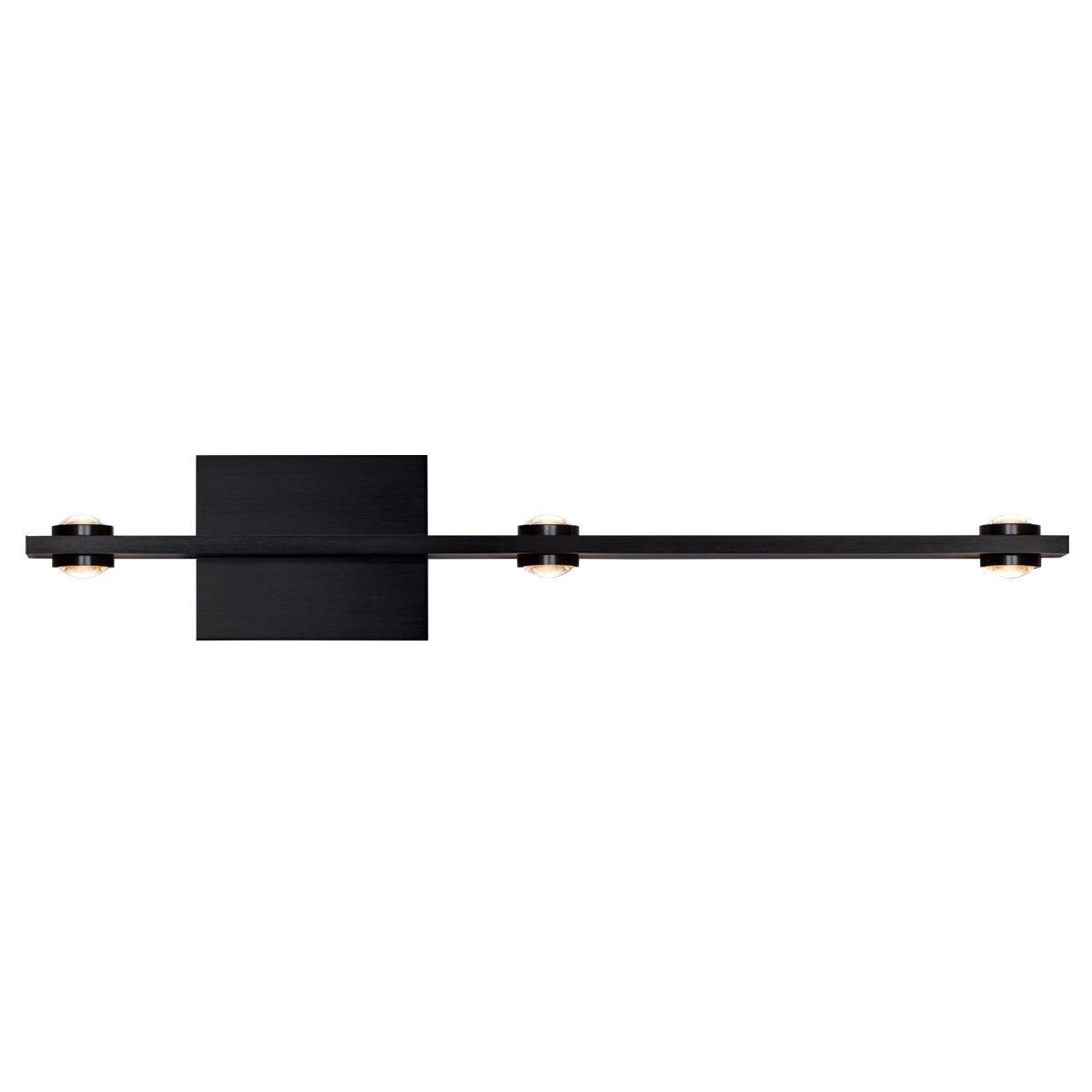 Aurora 26" 2-Light Wall Sconce - Satin Brushed Black Finish
