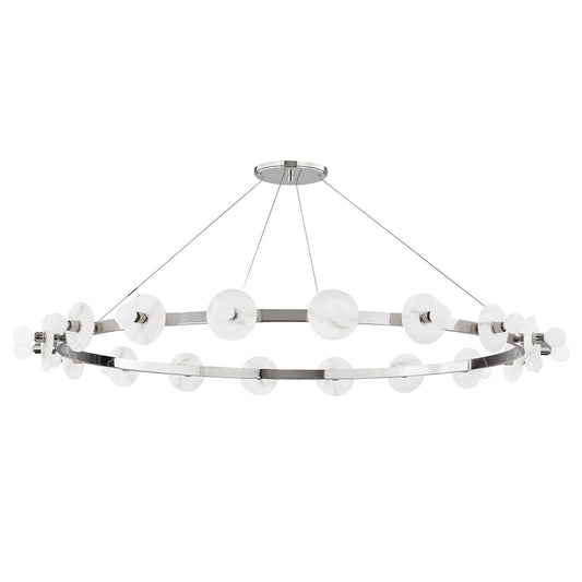 Austen Large Chandelier - Polished Nickel Finish