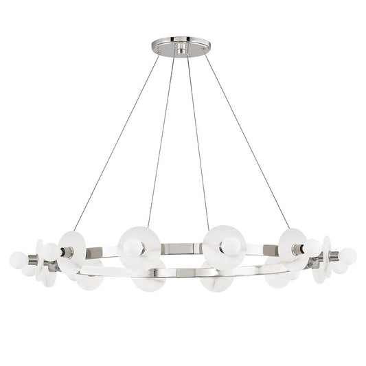 Austen Small Chandelier - Polished Nickel Finish