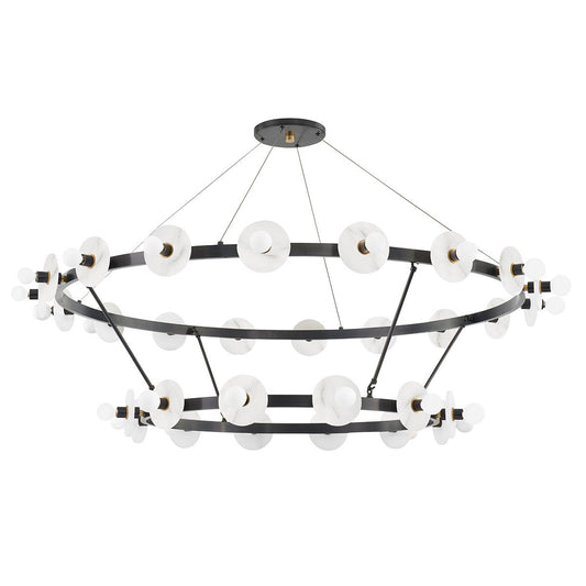 Austen Double Tier Chandelier - Aged Old Bronze Finish