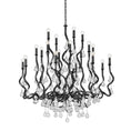 Load image into Gallery viewer, Aveline Chandelier - Black Silver Leaf
