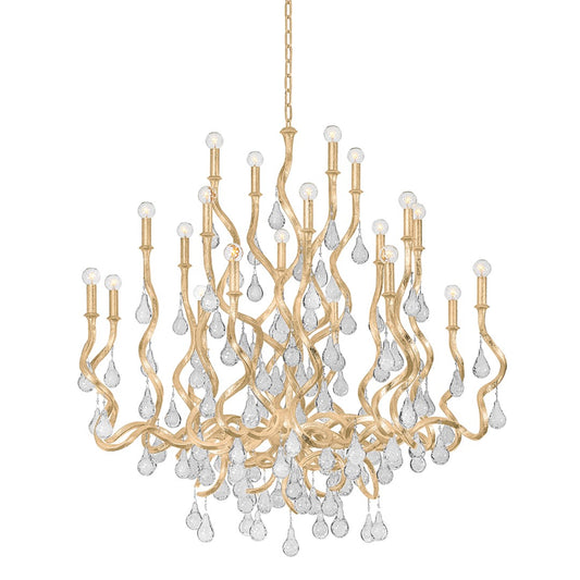 Aveline Chandelier - Gold Leaf