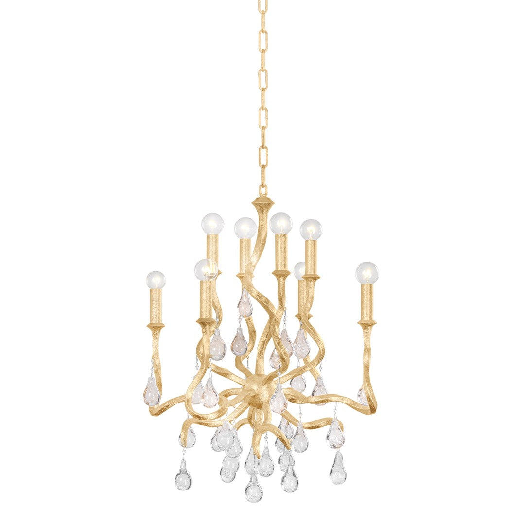 Aveline Chandelier - Gold Leaf