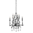 Load image into Gallery viewer, Aveline Chandelier - Black Silver Leaf
