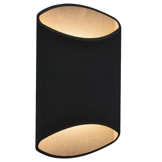 Avenue Round Outdoor Wall Sconce - Black