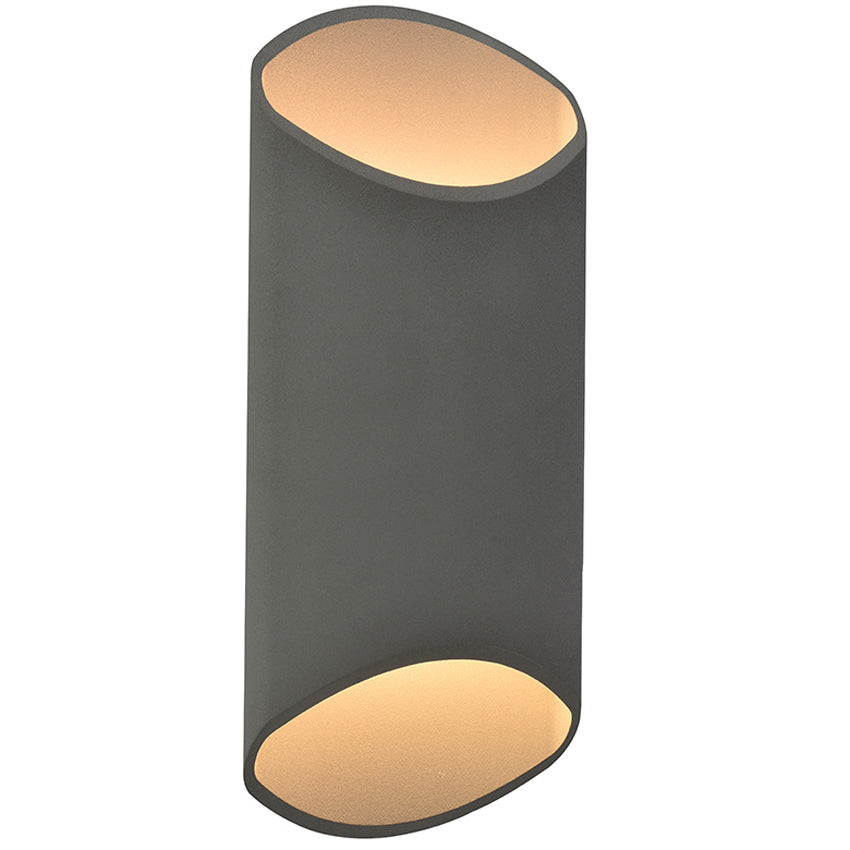 Avenue Round Outdoor Wall Sconce - Silver