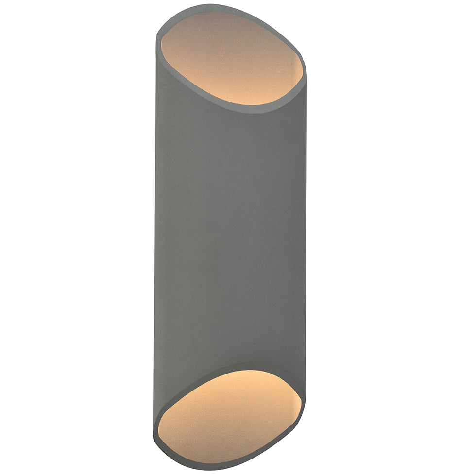 Avenue Round Outdoor Wall Sconce - Silver