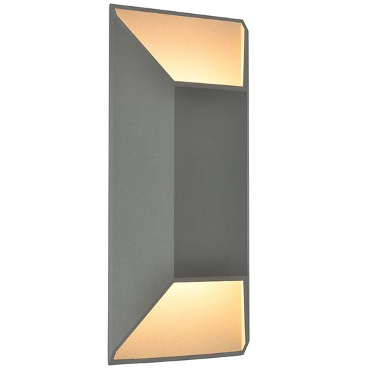 Avenue Square Outdoor Wall Sconce - Silver