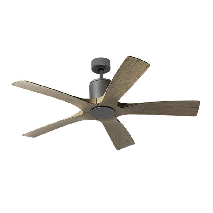 Aviator 54" Smart Ceiling Fan - Graphite Finish with Weathered Gray Blades