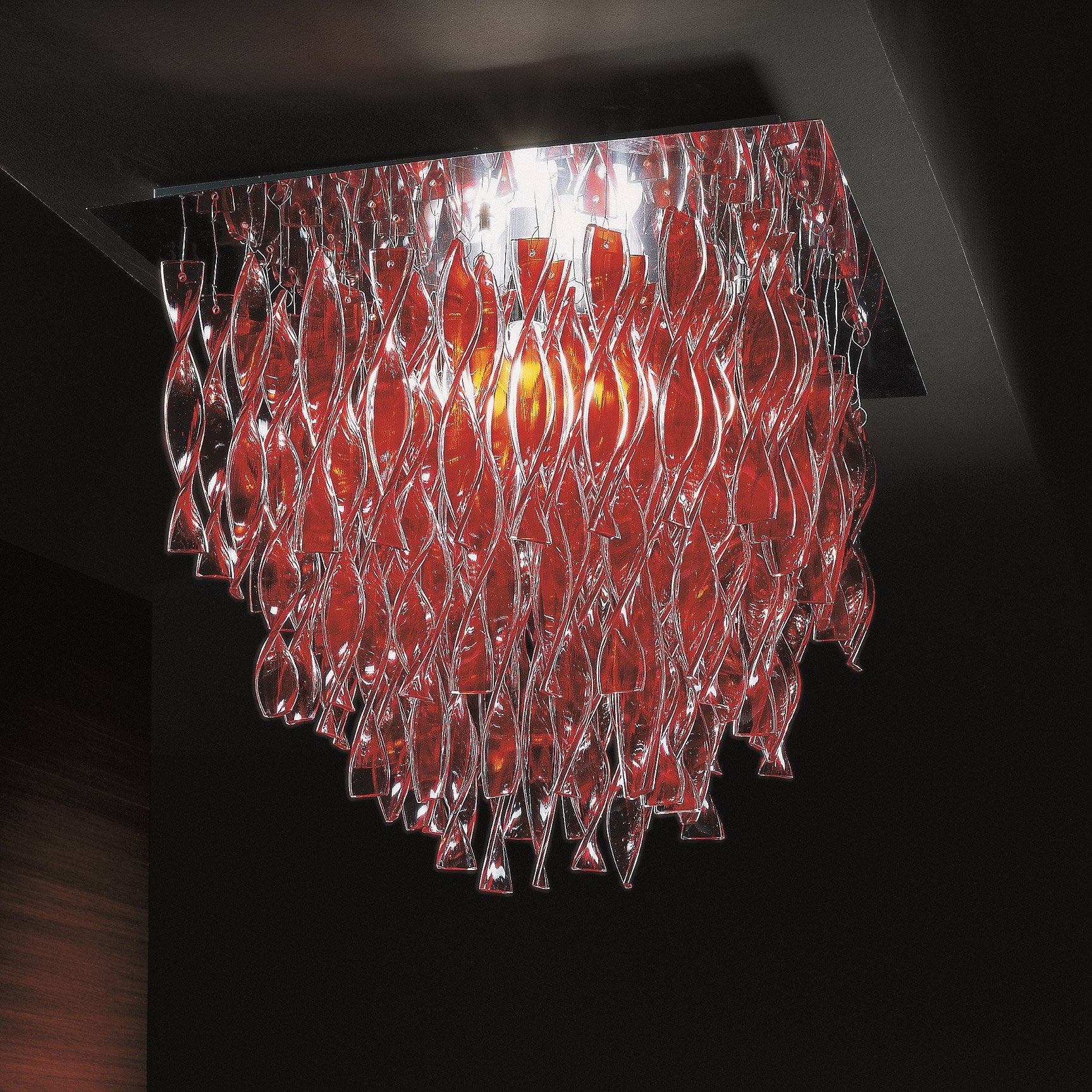 Avir P Ceiling Light - Red Finish