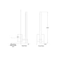 Load image into Gallery viewer, Axis Medium Sconce - Diagram
