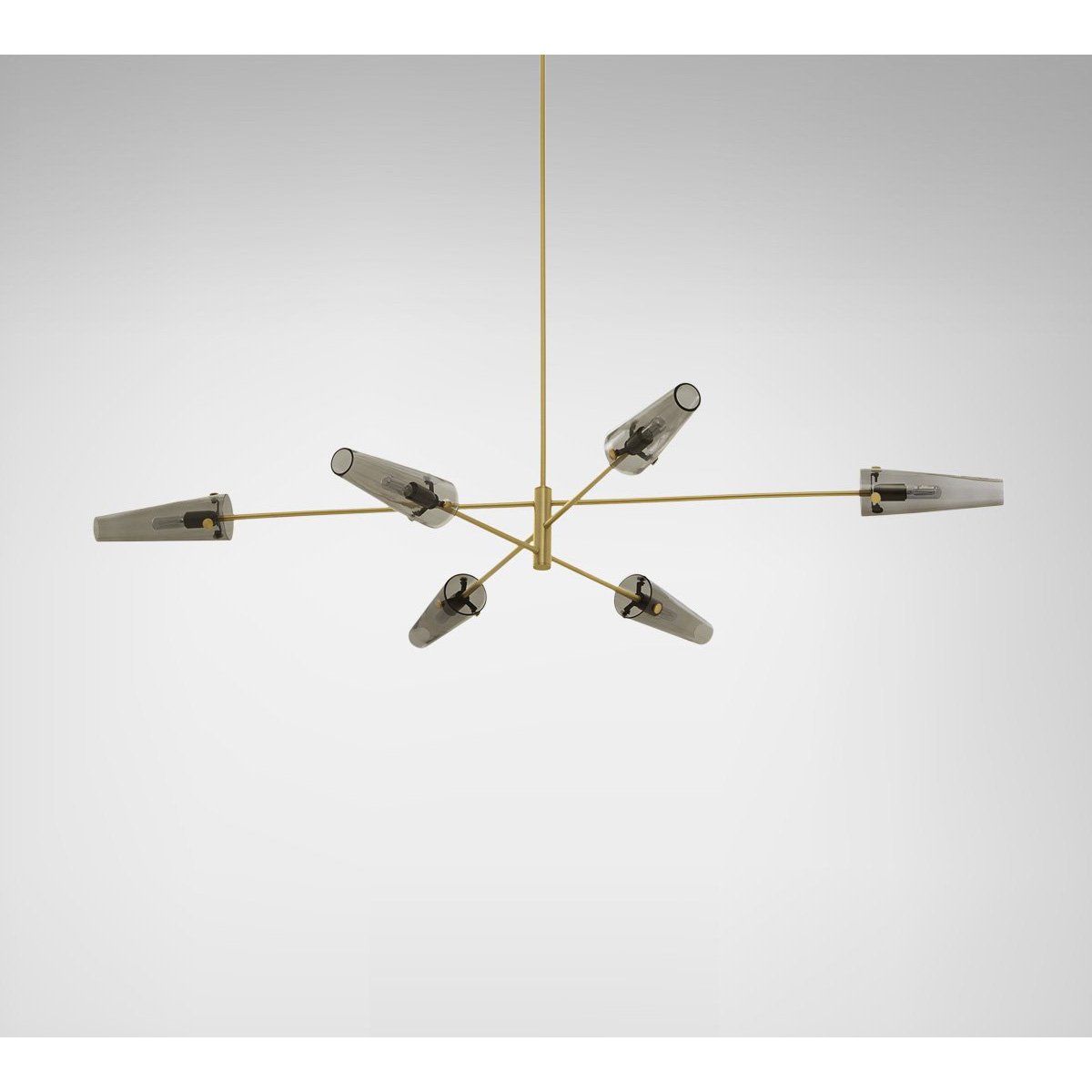 Axis Large Pendant - Satin Brass Finish