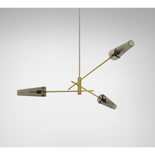 Axis Small Pendant - Satin Brass Finish