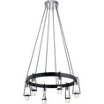 Load image into Gallery viewer, Ayse Chandelier - Matte Black & Chrome
