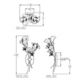 Load image into Gallery viewer, Azu Bouquet Wall Sconce - Diagram
