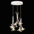 Load image into Gallery viewer, Azu Multi Light Pendant - Silver Leaf Finish
