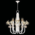 Load image into Gallery viewer, Azu Tall Chandelier - White Gesso Finish
