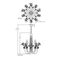 Load image into Gallery viewer, Azu Tall Chandelier - Diagram
