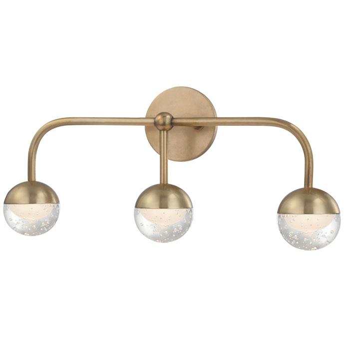 BOCA BATH VANITY LIGHT Aged Brass 20.8"