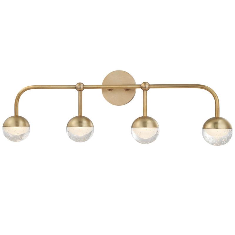 BOCA BATH VANITY LIGHT Aged Brass 29.5"