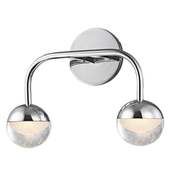 BOCA BATH VANITY LIGHT Polished Nickel 13"