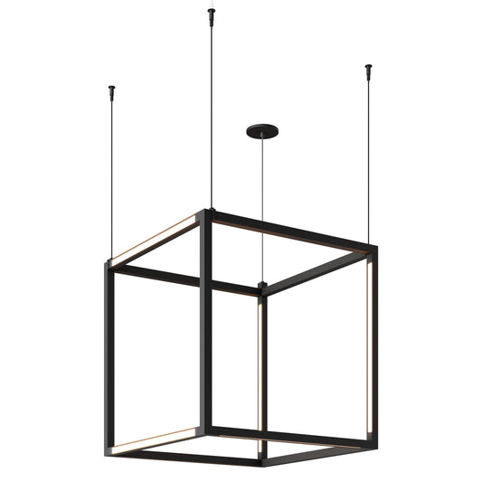 BROX Large Cube Pendant - Black Finish