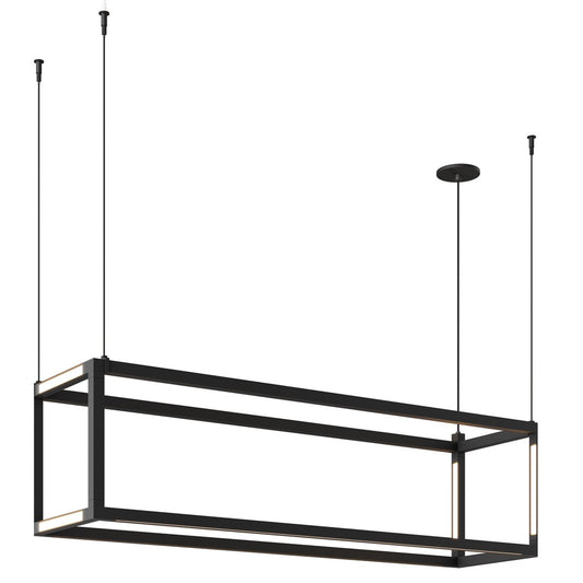 BROX Rectangular Pendant - Black Finish