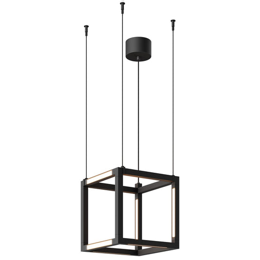 BROX Small Cube Pendant - Black Finish