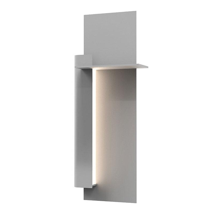 Backgate 20" LED Outdoor Wall Light - Textured Gray Finish / Left Side