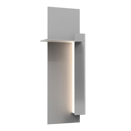 Backgate 20" LED Outdoor Wall Light - Textured Gray Finish / Right Side