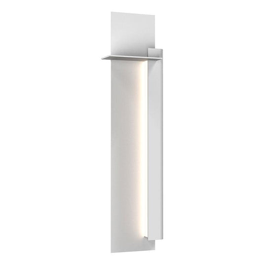 Backgate 30" LED Outdoor Wall Light - Textured White Finish / Right Side