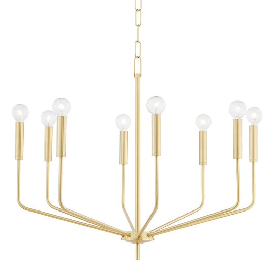 Bailey Medium Chandelier - Aged Brass Finish