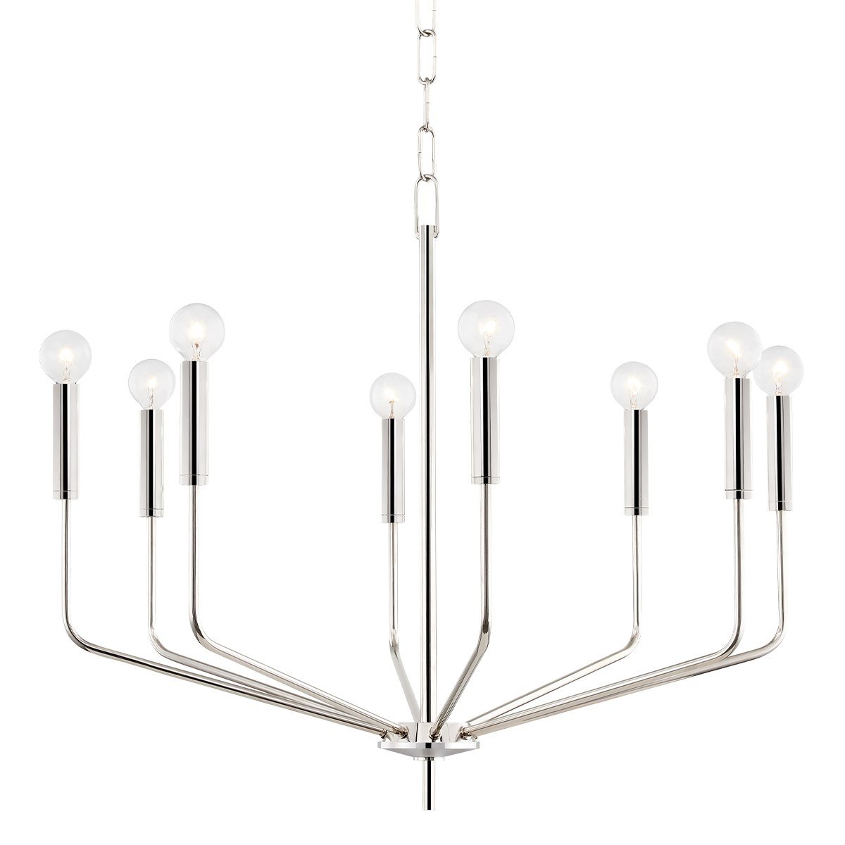 Bailey Medium Chandelier - Polished Nickel Finish