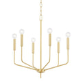 Load image into Gallery viewer, Bailey Small Chandelier - Aged Brass Finish
