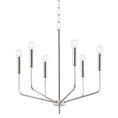 Load image into Gallery viewer, Bailey Small Chandelier - Polished Nickel Finish
