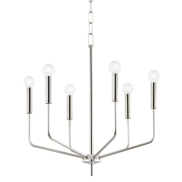 Bailey Small Chandelier - Polished Nickel Finish