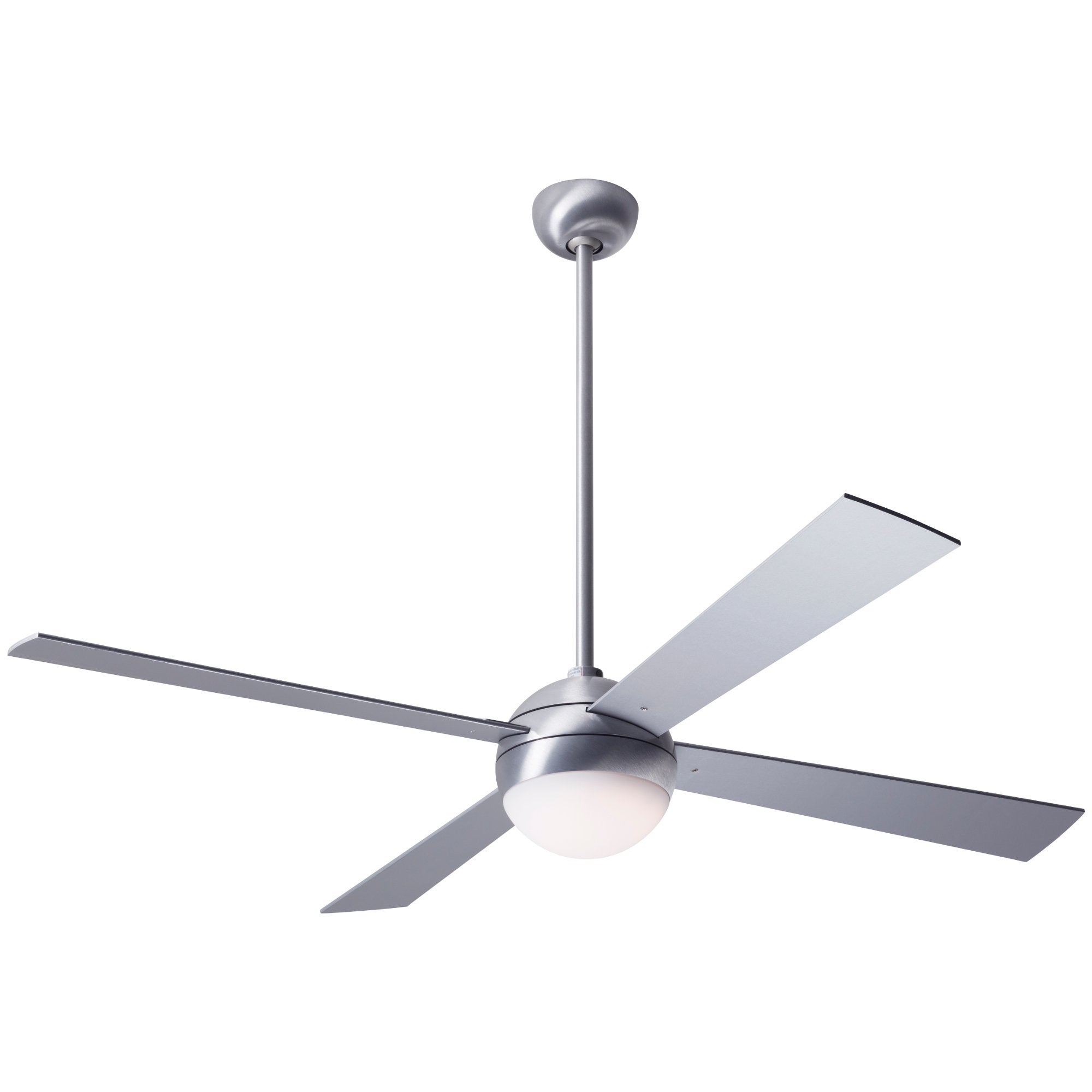 Ball Ceiling Fan 42" - Brushed Aluminum (LED Light)