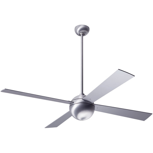 Ball Ceiling Fan 52" - Brushed Aluminum (No Light)
