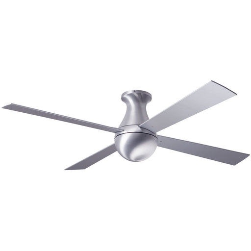 Ball Ceiling Flush Fan 52" - Brushed Aluminum (No Light)