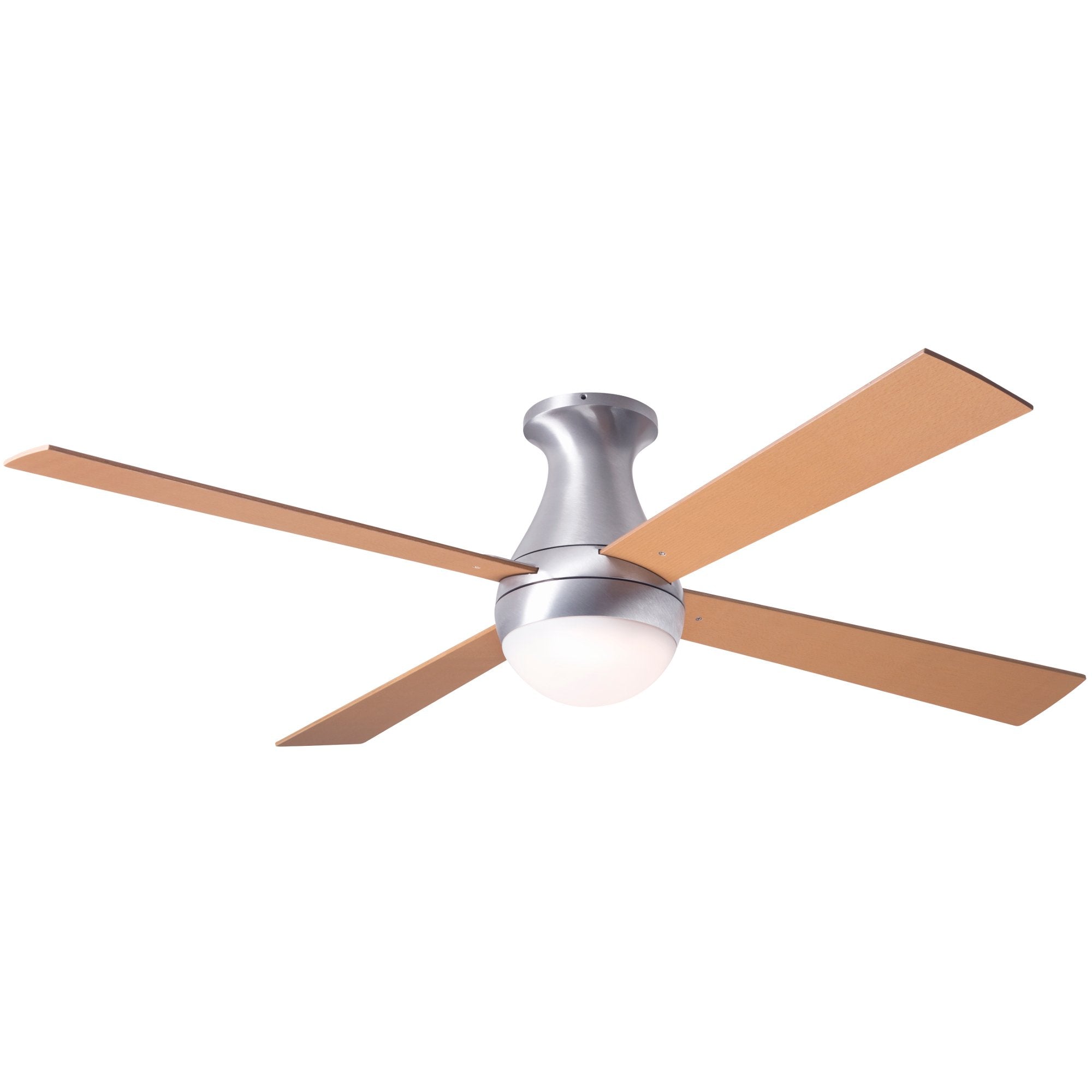 Ball Ceiling Flush Fan 42" - Maple (LED Light)