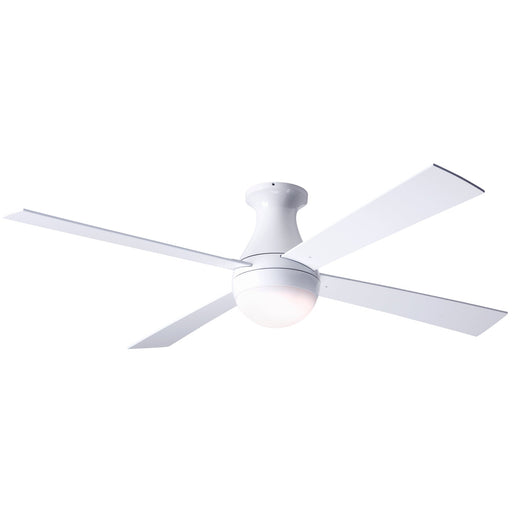 Ball Flush Ceiling Fan 42" - White (LED Light)