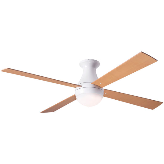 Ball Flush Ceiling Fan 42" - Maple (LED Light)
