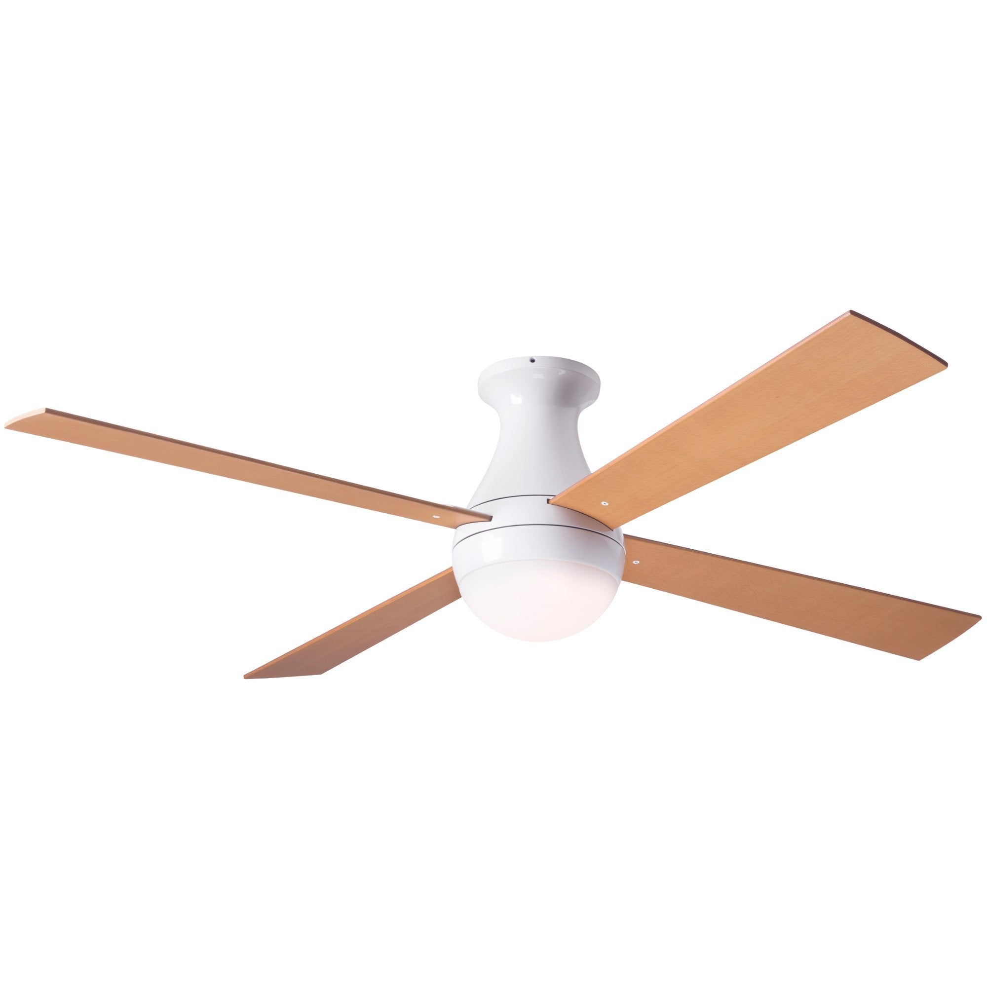 Ball Flush Ceiling Fan 42" - Maple (LED Light)
