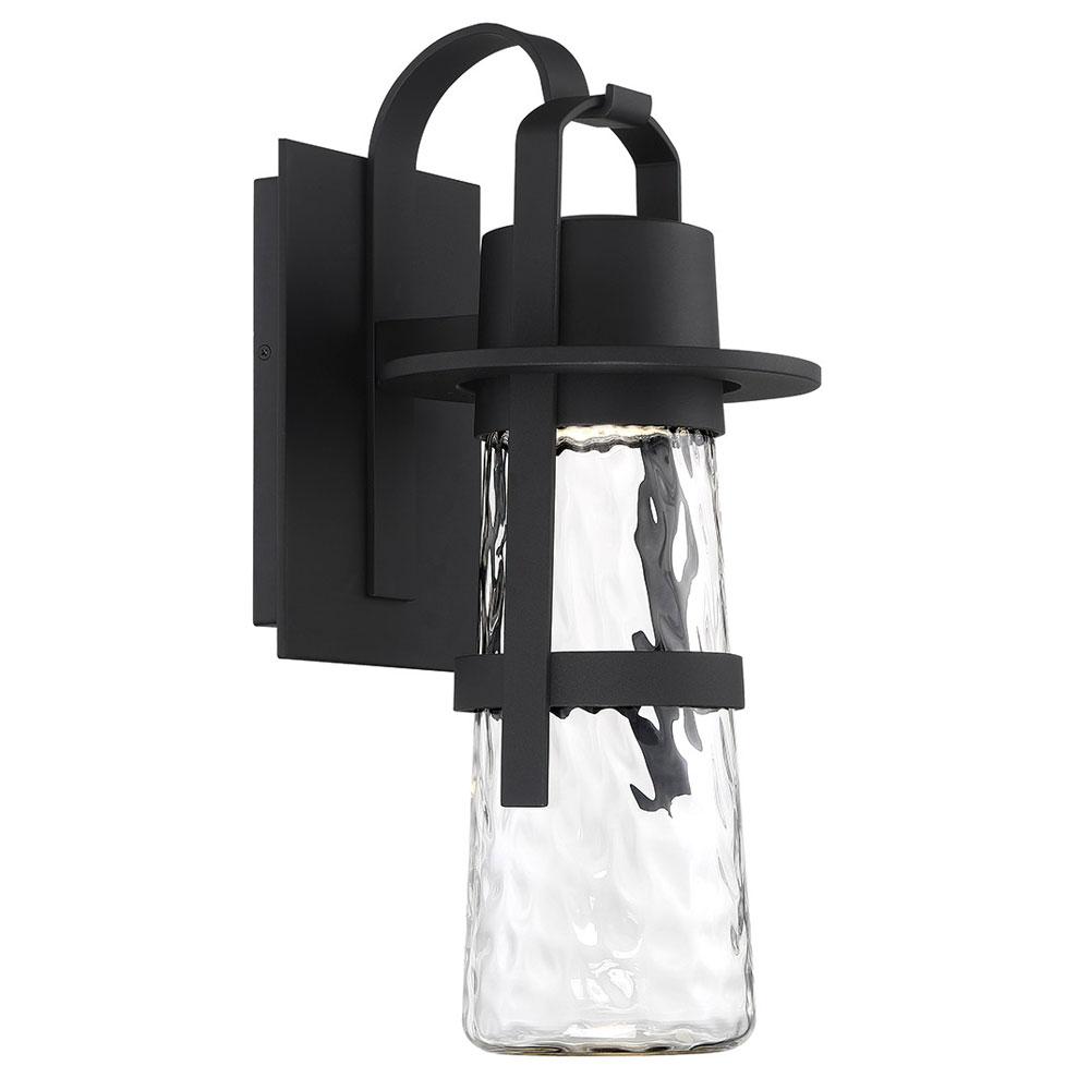 Balthus Large LED Outdoor Wall Light - Black Finish